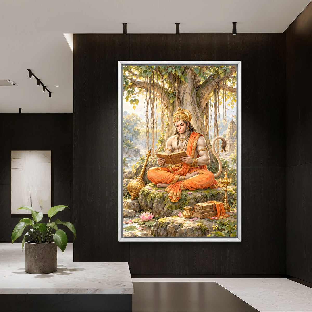 Lord Hanuman Premium Canvas Painting - Buy Online | Decor By Neon
