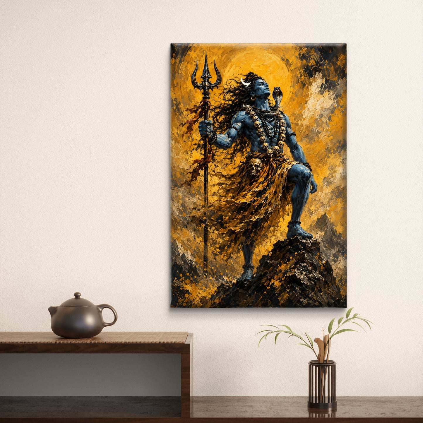 Lord Shiva Premium Canvas Painting - Buy Online | Decor By Neon