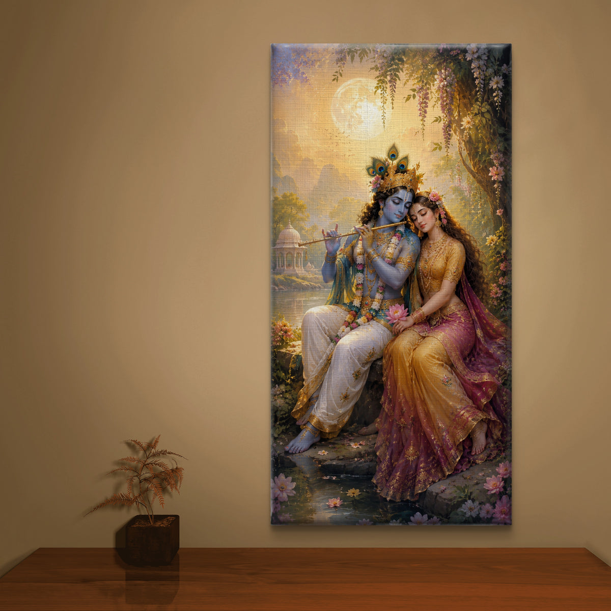 Radha Krishna Premium Canvas Painting - Buy Online | Decor By Neon