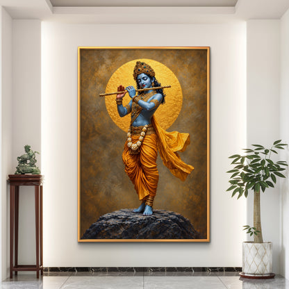 Lord Krishna Premium Canvas Painting