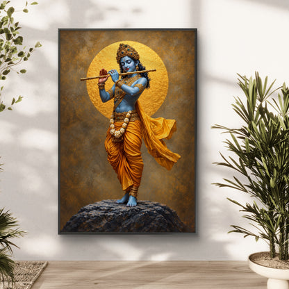 Lord Krishna Premium Canvas Painting