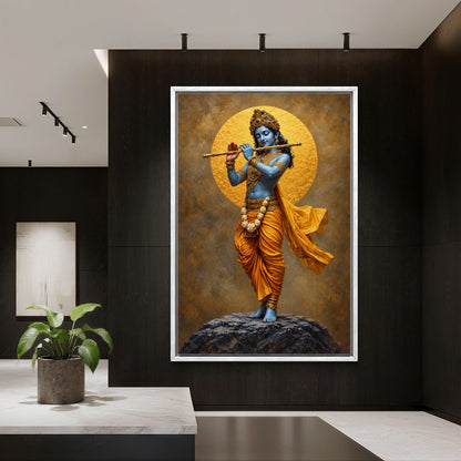 Lord Krishna Premium Canvas Painting