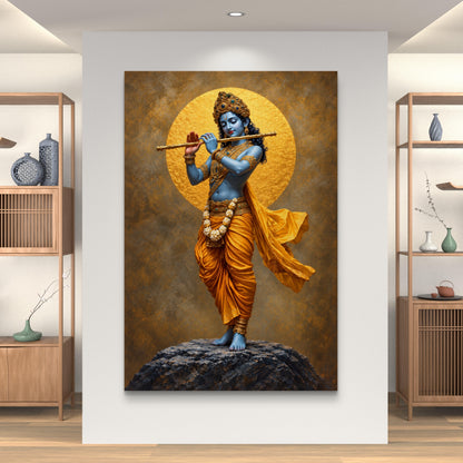 Lord Krishna Premium Canvas Painting
