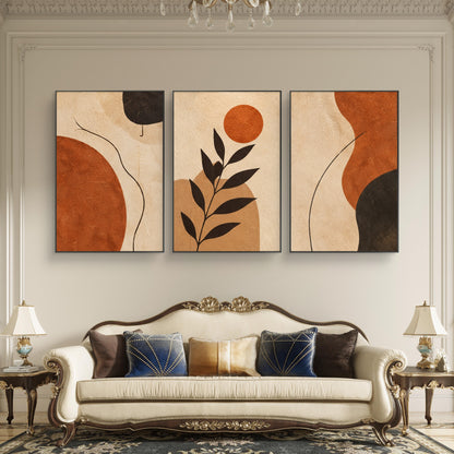 Set of 3 Abstract Art Premium Canvas Painting