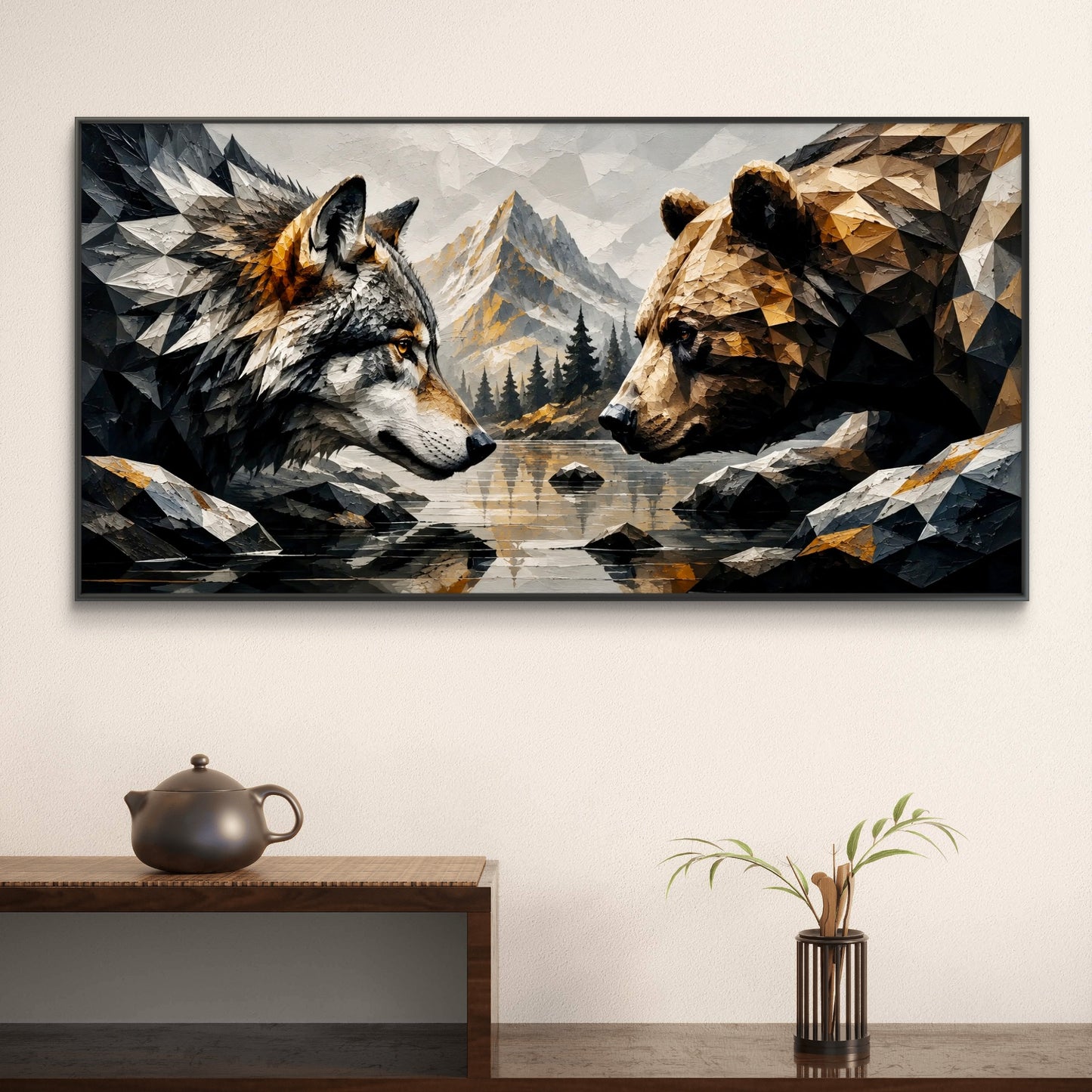 Modern Interiors Landscape Premium Canvas Painting - Buy Online | Decor By Neon
