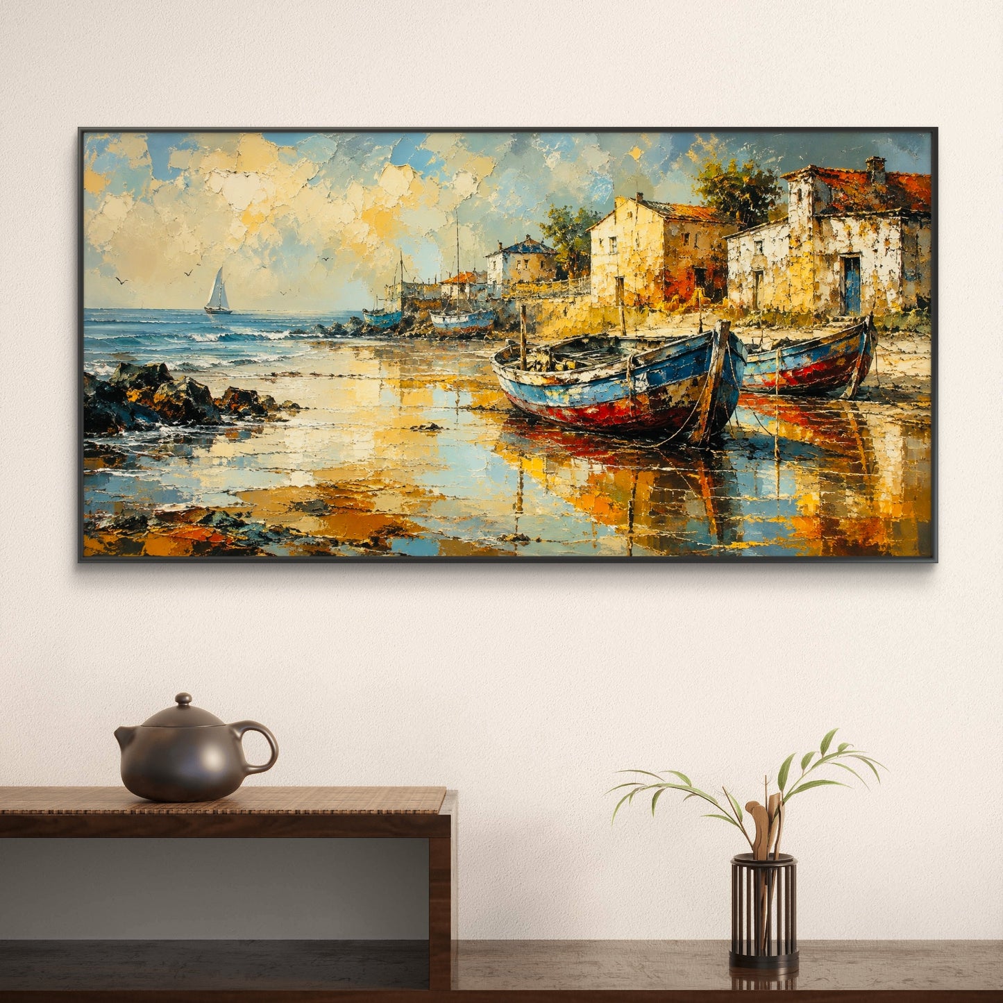 Modern Interiors Landscape Premium Canvas Painting - Buy Online | Decor By Neon