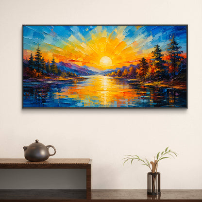 Modern Interiors Landscape Premium Canvas Painting