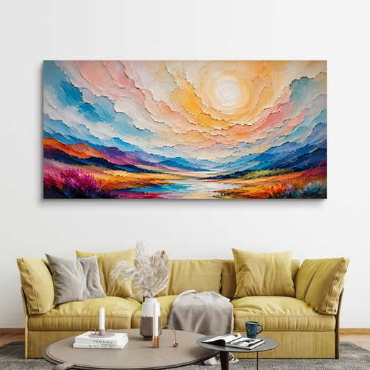 Modern Interiors Landscape Premium Canvas Painting - Premium Wall Art | Decor By Neon