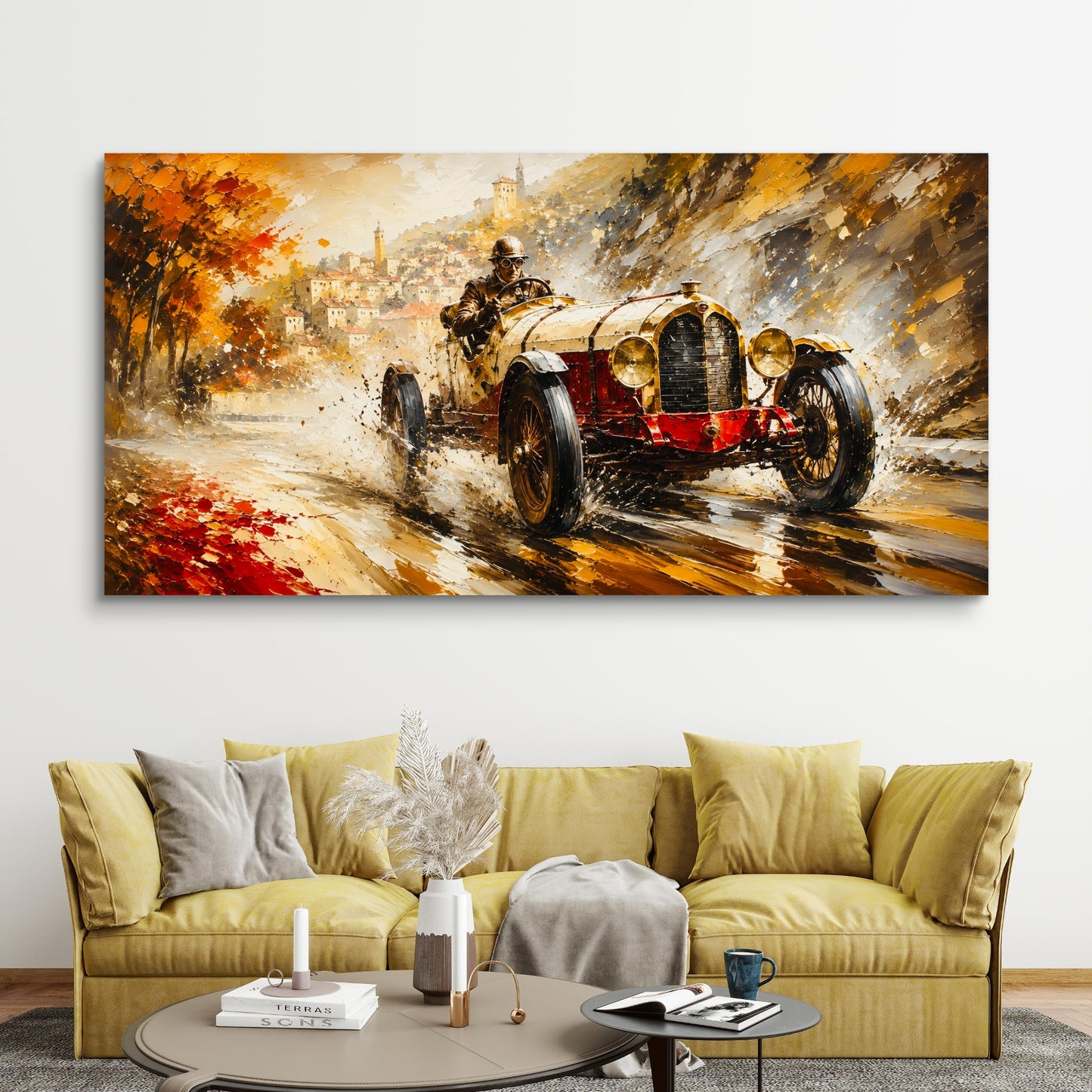 Modern Interiors Landscape Premium Canvas Painting - Buy Online | Decor By Neon