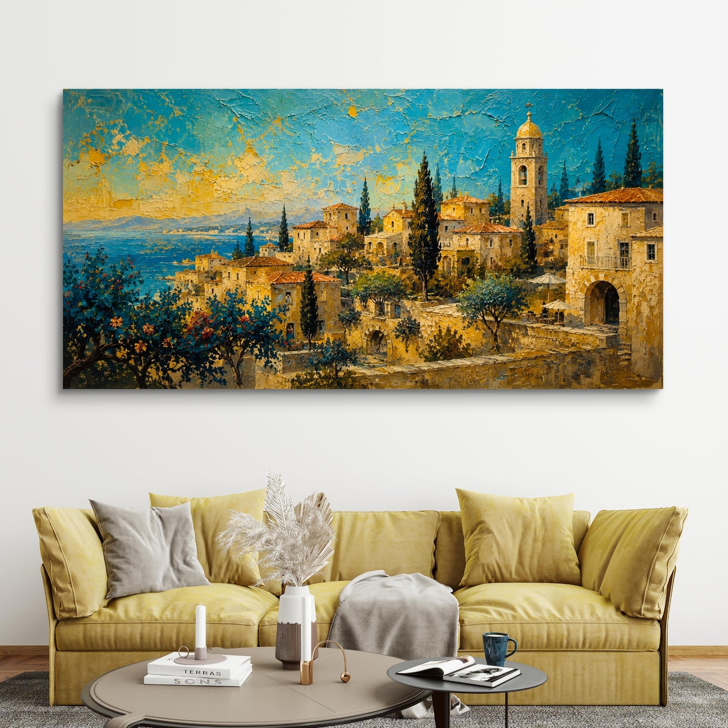 Modern Interiors Landscape Premium Canvas Painting - Buy Online | Decor By Neon