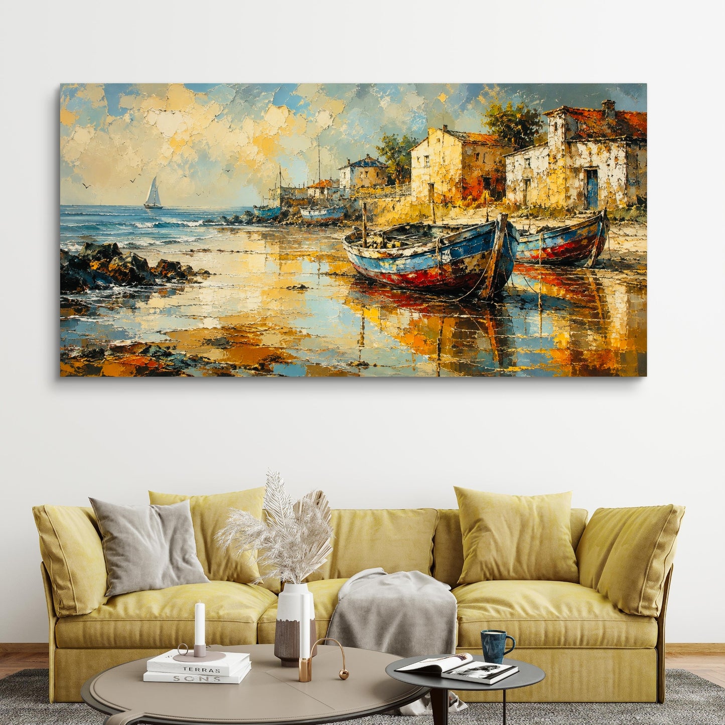Modern Interiors Landscape Premium Canvas Painting - Buy Online | Decor By Neon