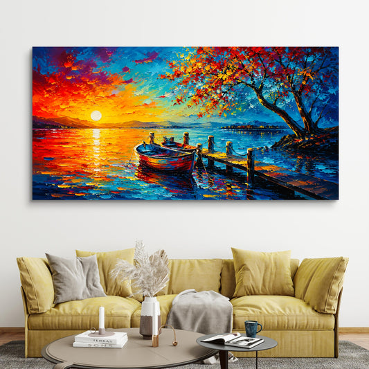 Modern Interiors Landscape Premium Canvas Painting - Premium Wall Art | Decor By Neon