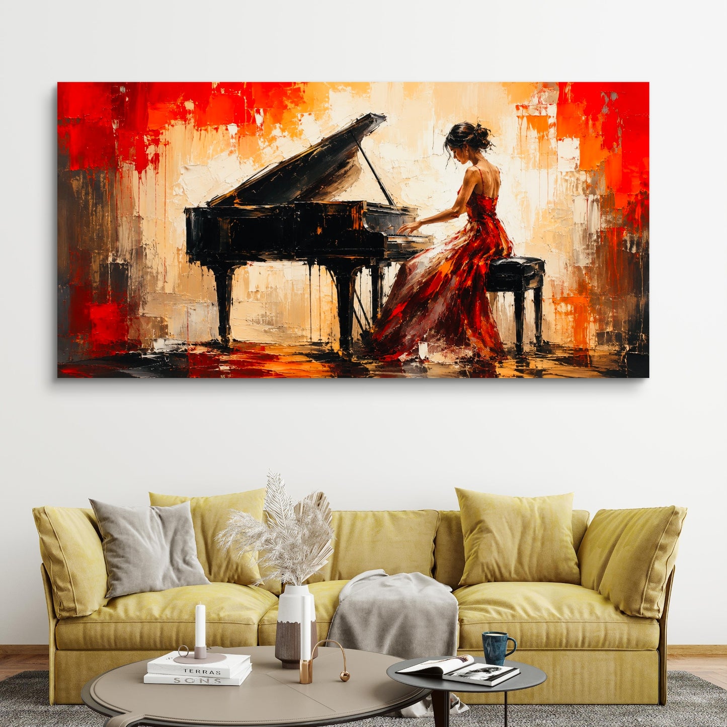 Modern Interiors Landscape Premium Canvas Painting - Buy Online | Decor By Neon