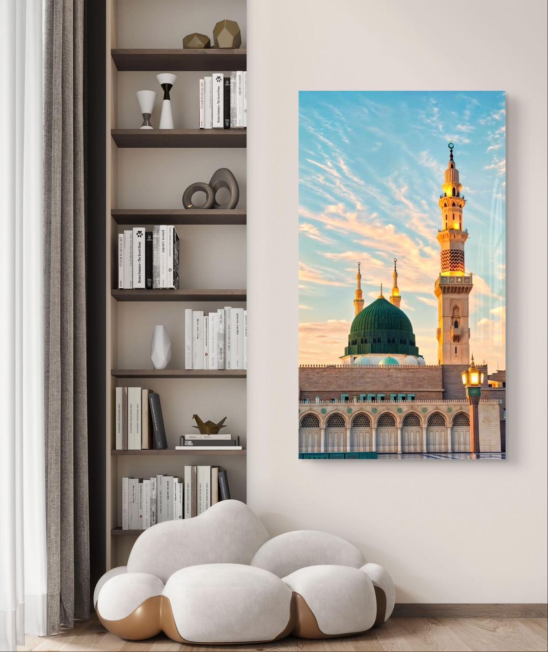Medina Premium Vertical Acrylic Islamic Wall Art , Islamic Painting - Buy Online | Decor By Neon