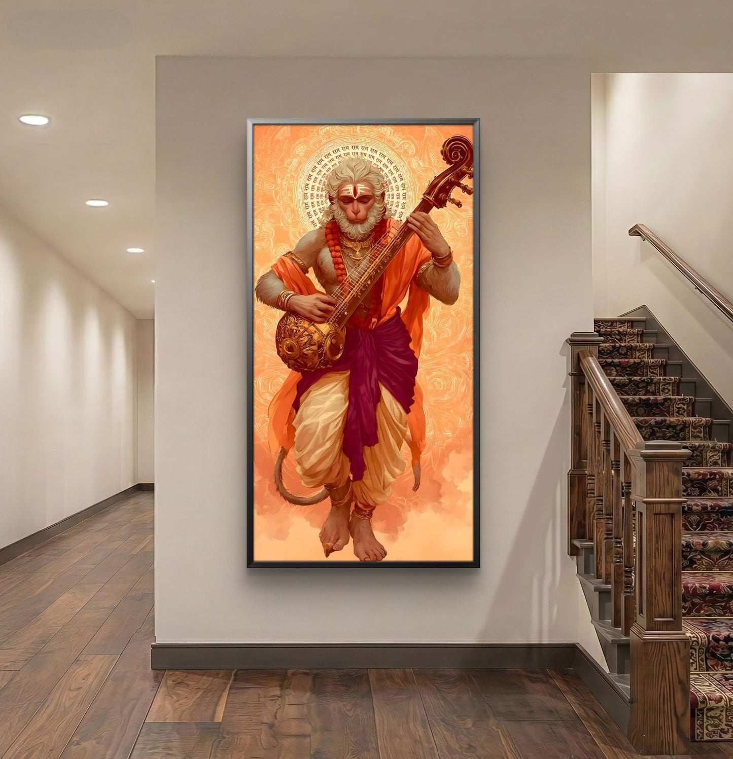 Lord Hanuman Premium Canvas Painting - Buy Online | Decor By Neon
