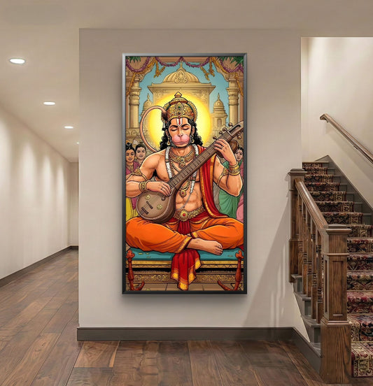 Lord Hanuman Premium Canvas Painting - Canvas Wall Art | Decor By Neon