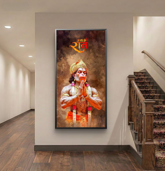 Lord Hanuman Premium Canvas Painting - Canvas Wall Art | Decor By Neon