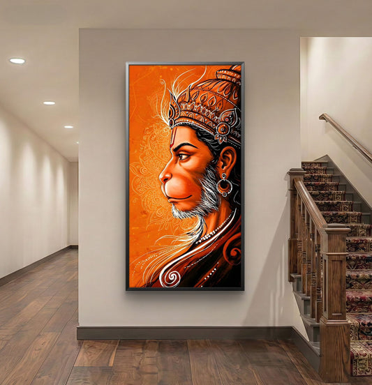 Lord Hanuman Premium Canvas Painting - Canvas Wall Art | Decor By Neon