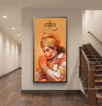 Lord Hanuman Premium Canvas Painting
