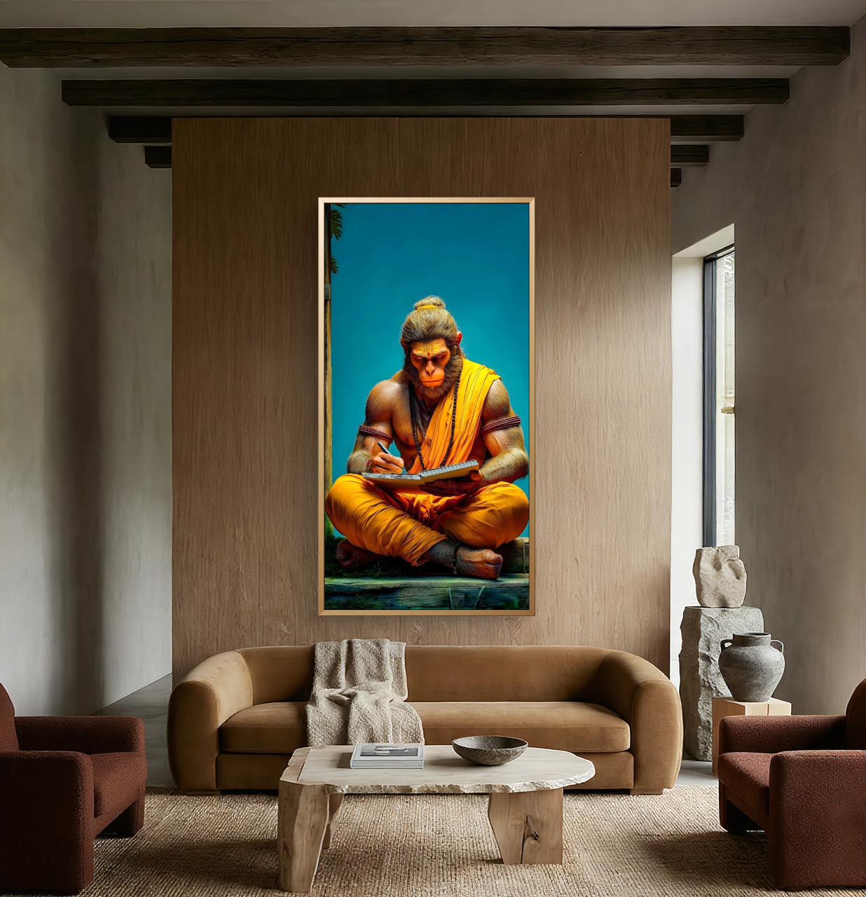 Lord Hanuman Premium Canvas Painting - Buy Online | Decor By Neon
