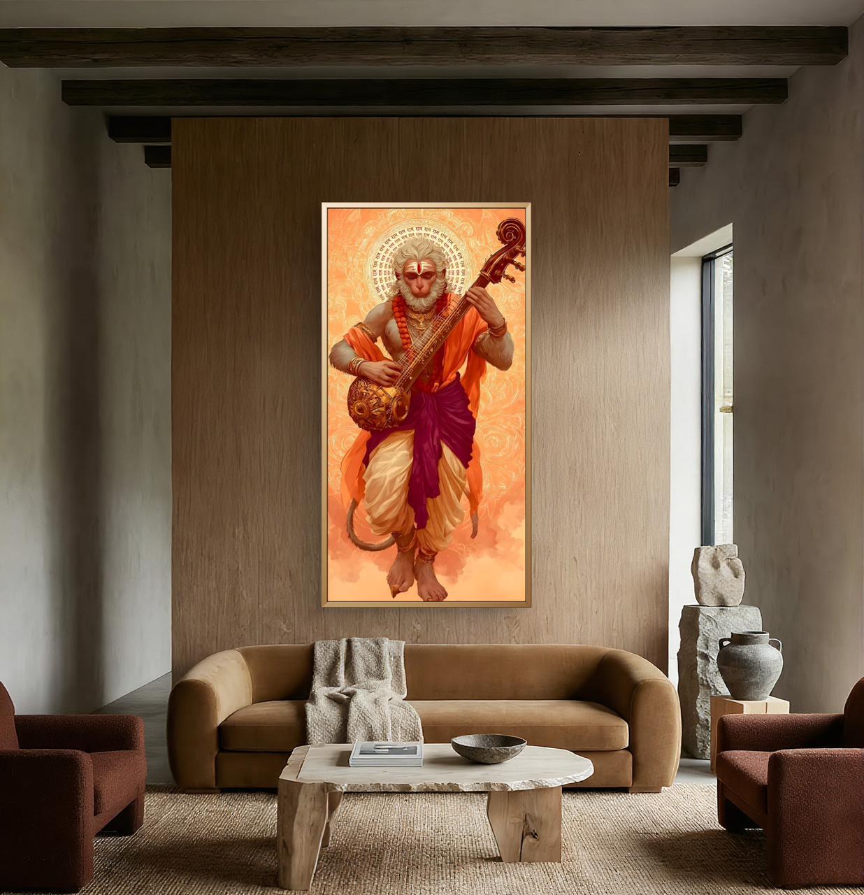 Lord Hanuman Premium Canvas Painting - Buy Online | Decor By Neon