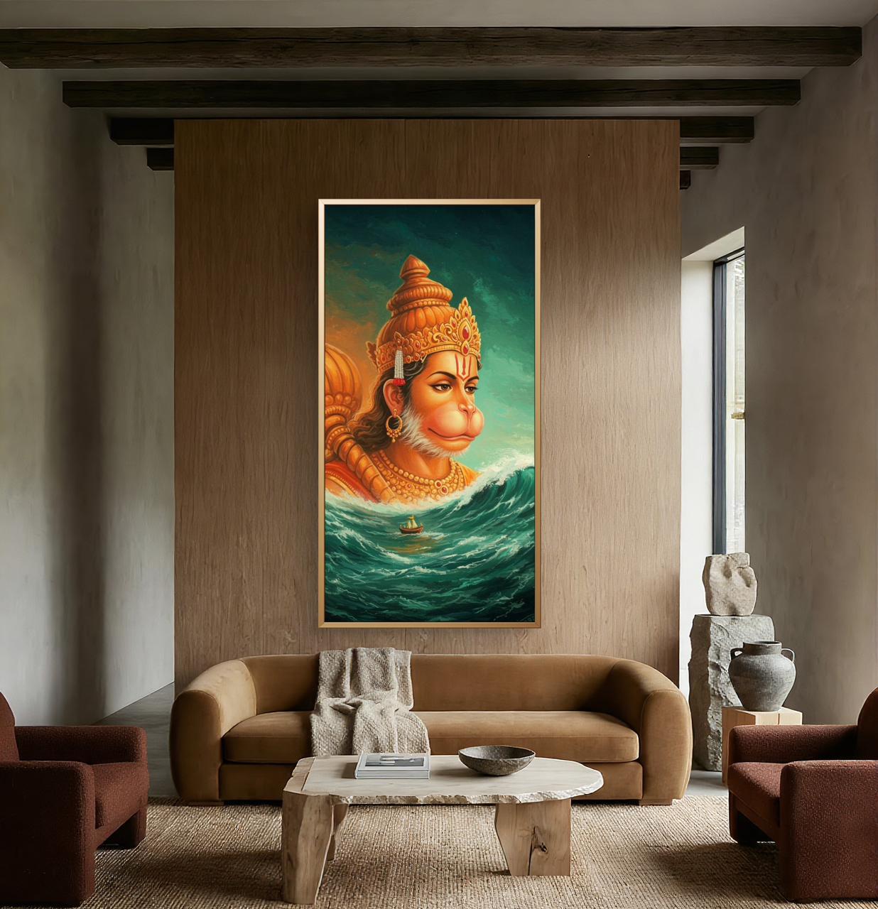 Lord Hanuman Premium Canvas Painting - Buy Online | Decor By Neon