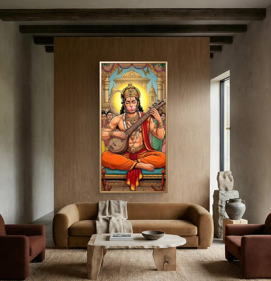 Lord Hanuman Premium Canvas Painting - Premium Wall Art | Decor By Neon