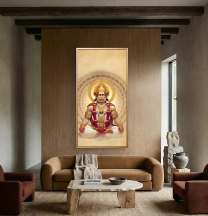 Lord Hanuman Premium Canvas Painting