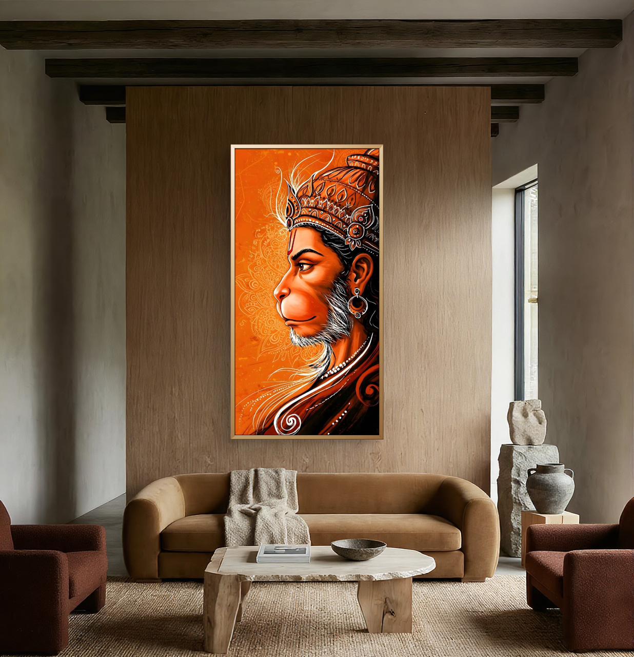 Lord Hanuman Premium Canvas Painting - Buy Online | Decor By Neon