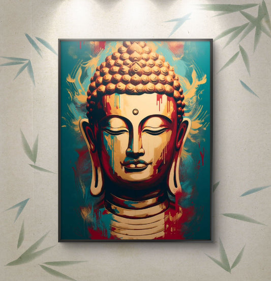Lord Buddha Premium Canvas Painting - Canvas Wall Art | Decor By Neon