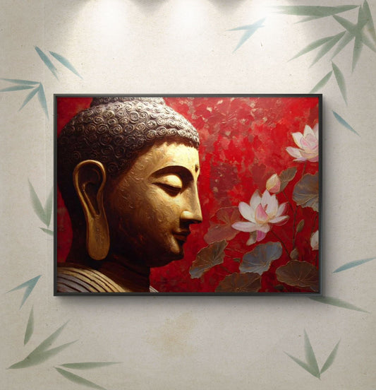 Lord Buddha Premium Canvas Painting - Canvas Wall Art | Decor By Neon