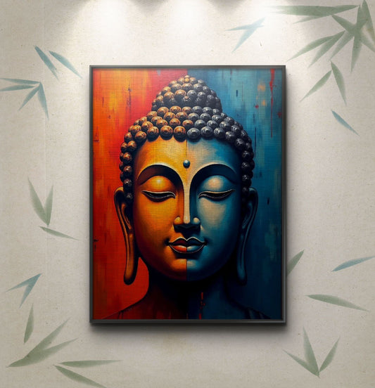Lord Buddha Premium Canvas Painting - Canvas Wall Art | Decor By Neon