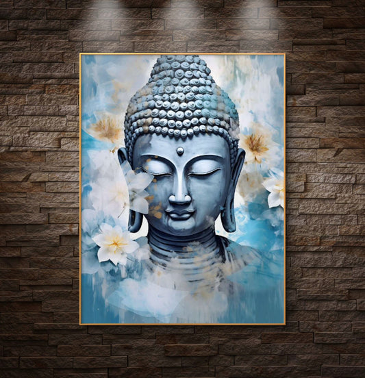 Lord Buddha Premium Canvas Painting - Premium Wall Art | Decor By Neon