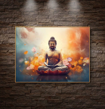 Lord Buddha Premium Canvas Painting