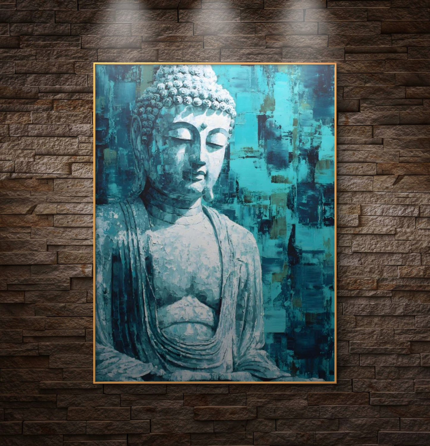 Lord Buddha Premium Canvas Painting - Buy Online | Decor By Neon