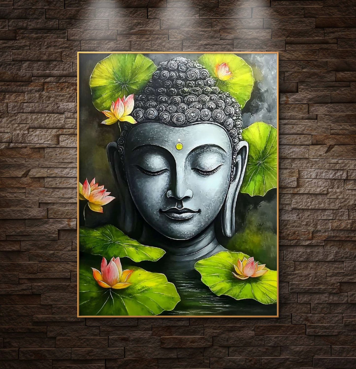 Lord Buddha Premium Canvas Painting - Buy Online | Decor By Neon