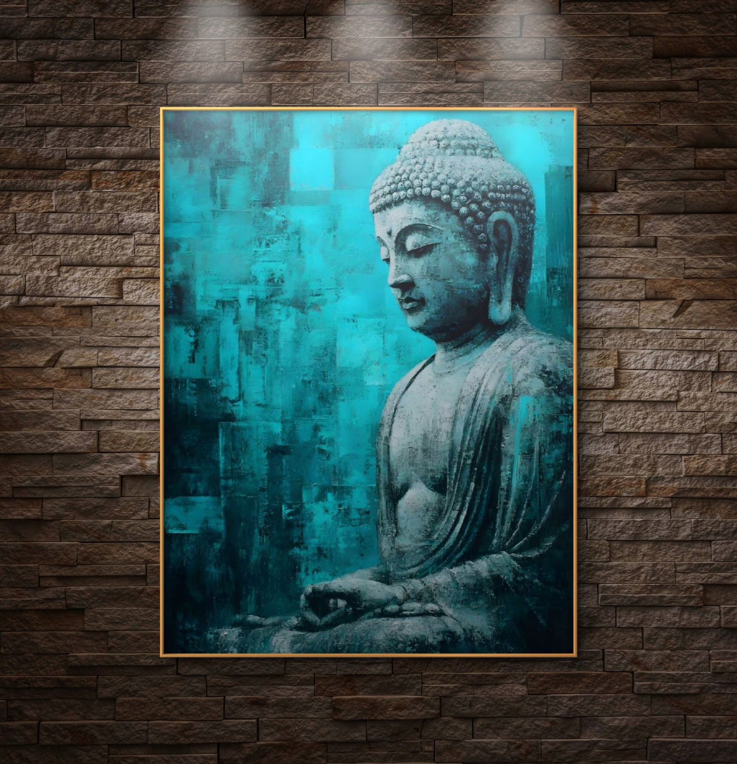 Lord Buddha Premium Canvas Painting - Buy Online | Decor By Neon