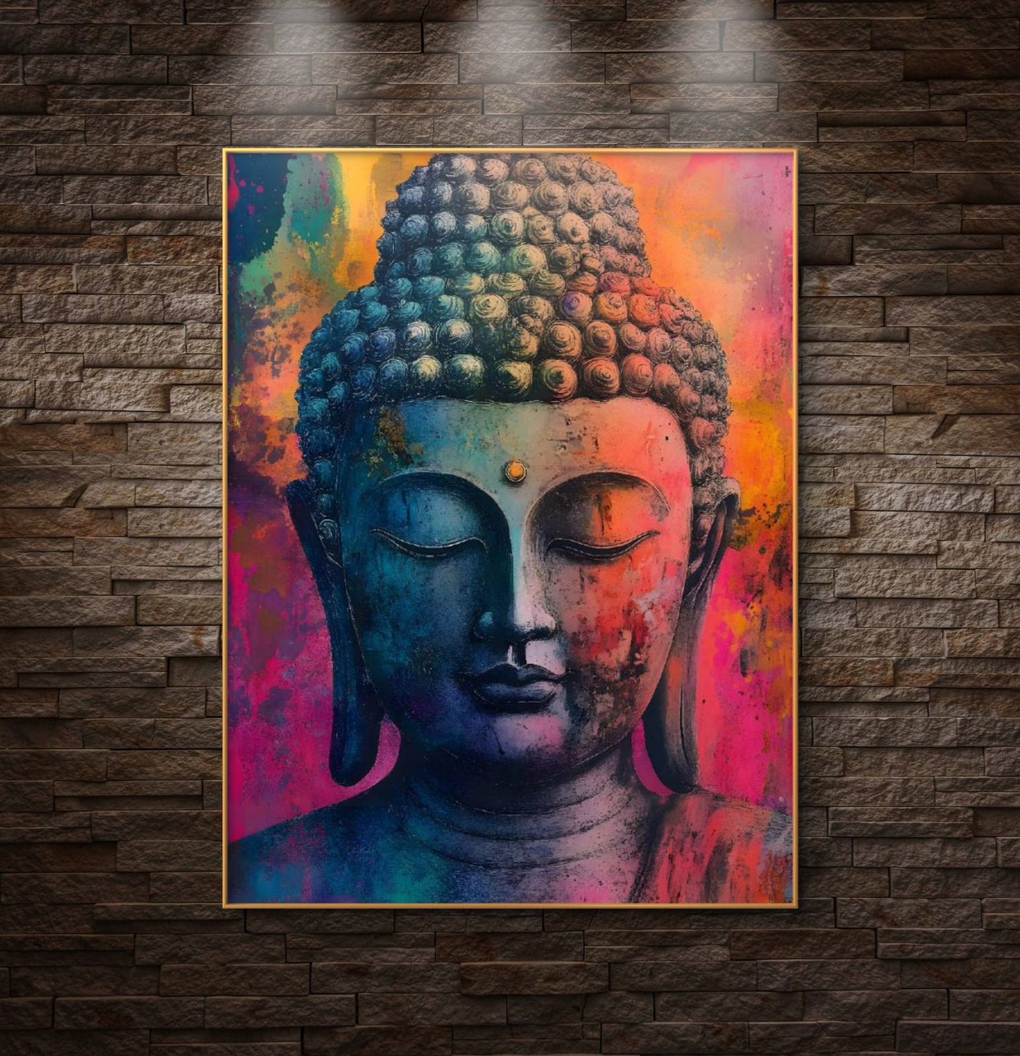 Lord Buddha Premium Canvas Painting - Buy Online | Decor By Neon