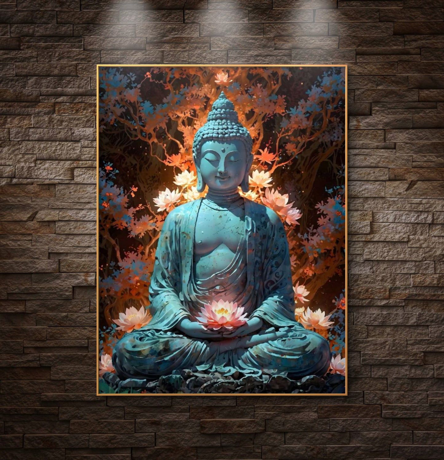 Lord Buddha Premium Canvas Painting - Buy Online | Decor By Neon
