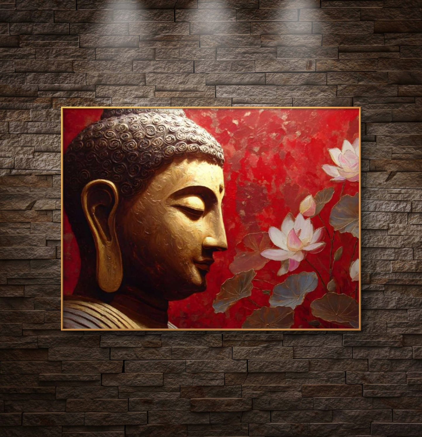 Lord Buddha Premium Canvas Painting - Buy Online | Decor By Neon