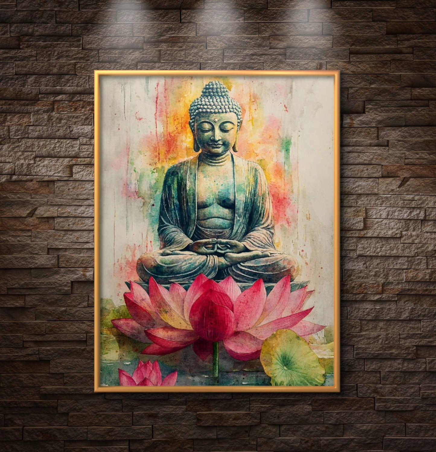 Lord Buddha Premium Canvas Painting - Buy Online | Decor By Neon