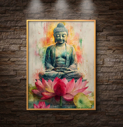Lord Buddha Premium Canvas Painting