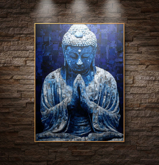 Lord Buddha Premium Canvas Painting - Premium Wall Art | Decor By Neon