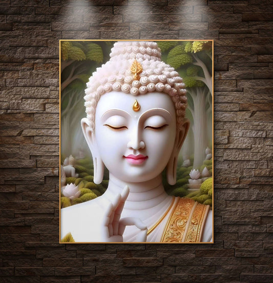 Lord Buddha Premium Canvas Painting - Premium Wall Art | Decor By Neon