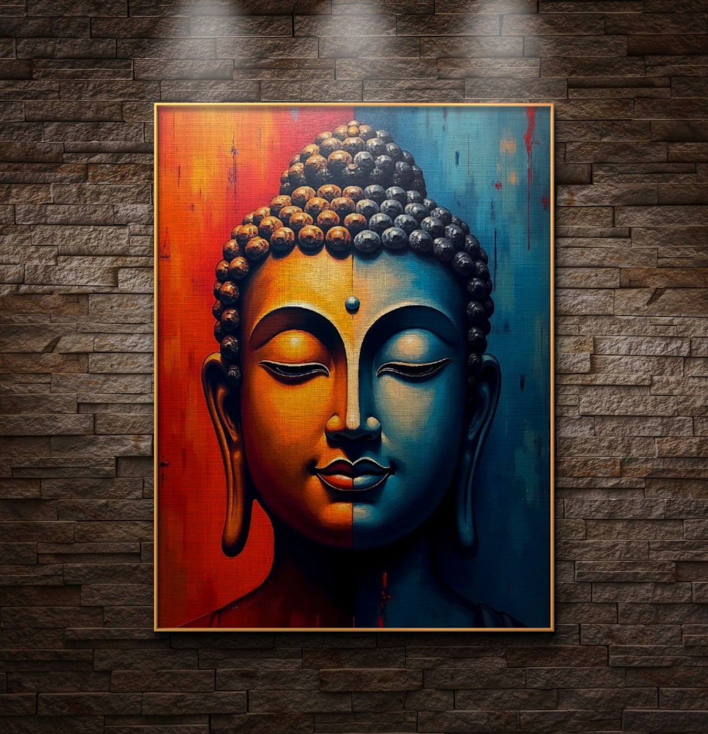 Lord Buddha Premium Canvas Painting - Buy Online | Decor By Neon