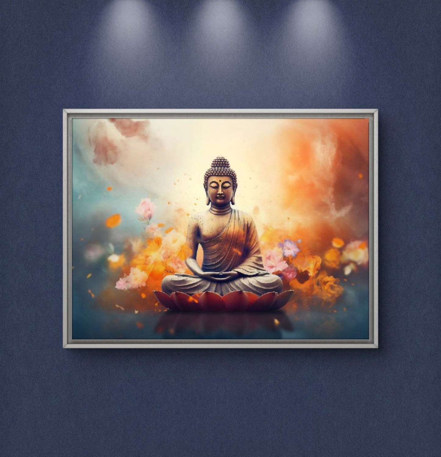 Lord Buddha Premium Canvas Painting - Buy Online | Decor By Neon