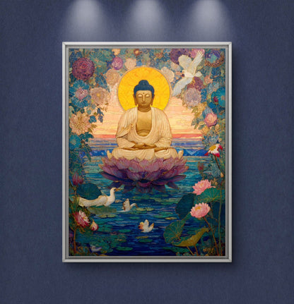 Lord Buddha Premium Canvas Painting