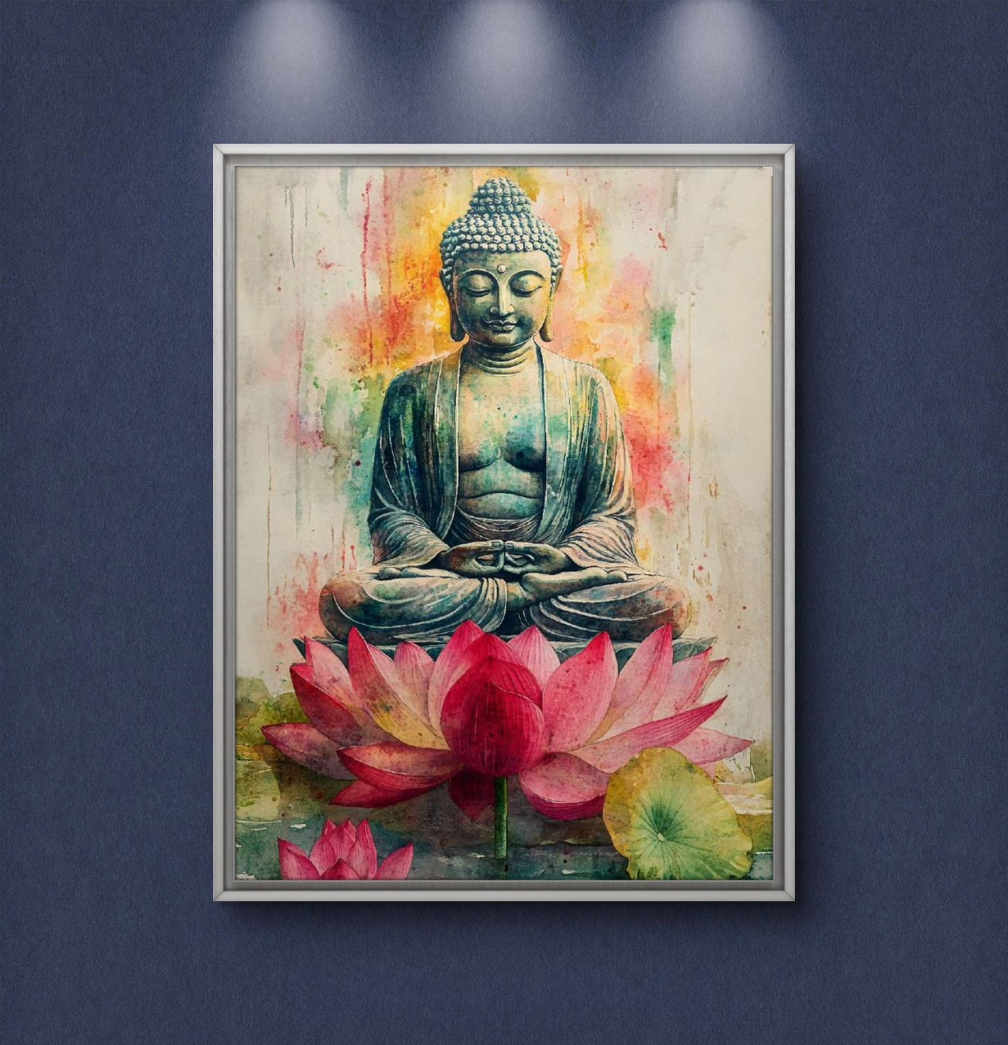Lord Buddha Premium Canvas Painting - Buy Online | Decor By Neon