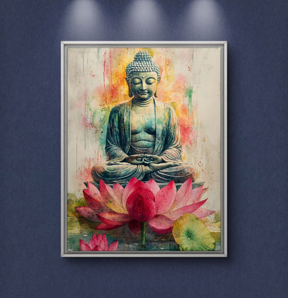 Lord Buddha Premium Canvas Painting