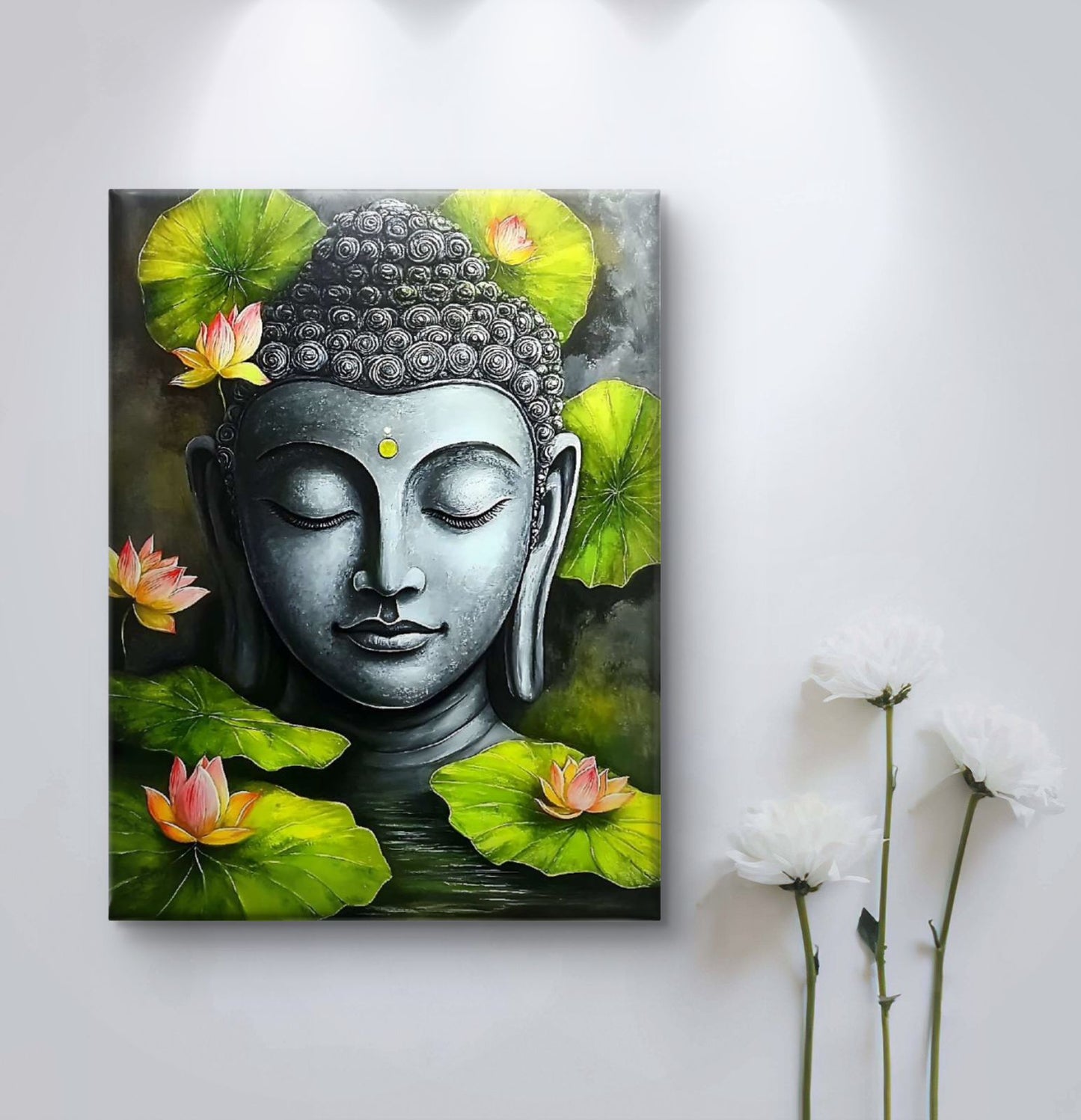 Lord Buddha Premium Canvas Painting - Buy Online | Decor By Neon